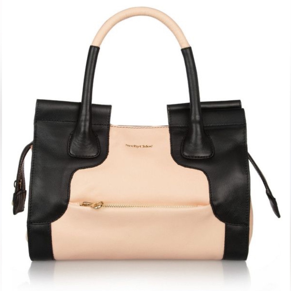 See by Chloé Top Handle Crossbody in Black/Bliss